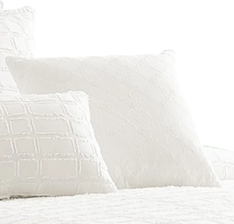6 Piece Cotton King Comforter Set with Fringe Details Photo 4