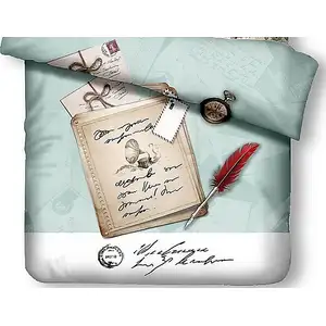 Photo of 6 Piece Duvet Cover Sheets Set, Clocks