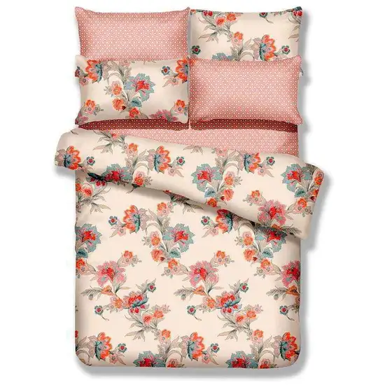 Twin Size 4 Piece Duvet Cover Sheets Set, Abloom Photo 1