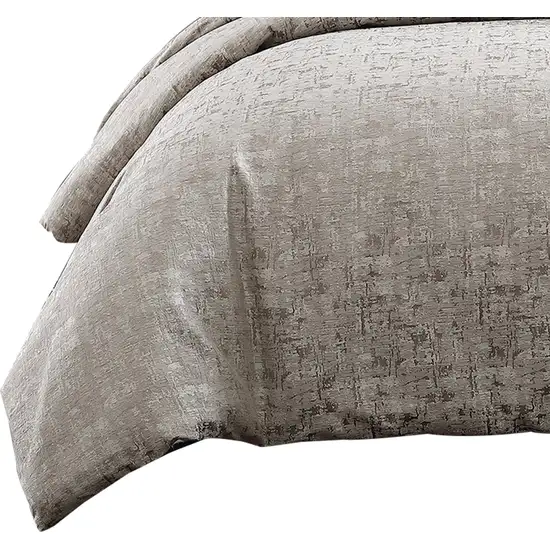 10 Piece King Polyester Comforter Set with Jacquard Print Photo 2