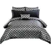 Photo of 6 Piece Polyester Queen Comforter Set with Geometric Print