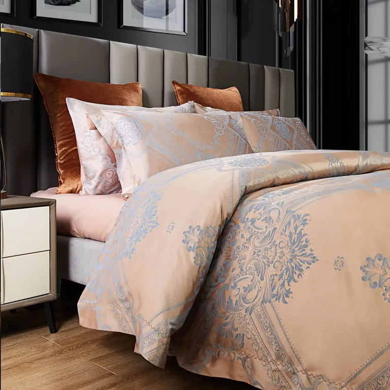 6 Piece Set Jacquard Size Bedding by Dolce Mela Photo 3