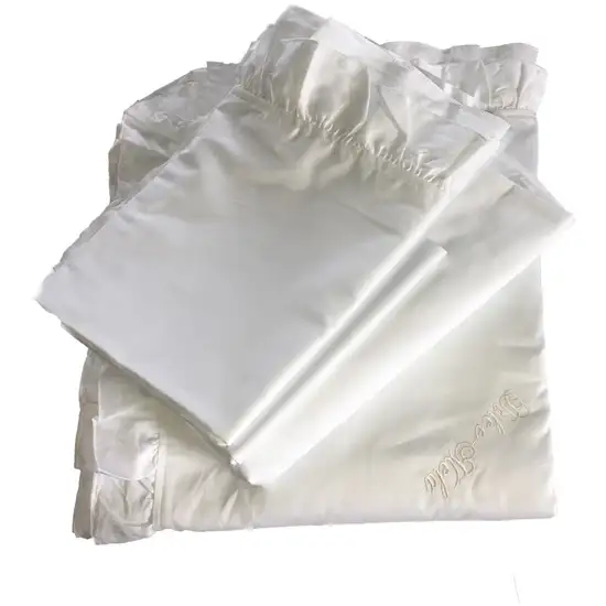 DM807K | King Size 6 piece Duvet Cover Set Ruffled Bedding 100% Cotton Photo 2