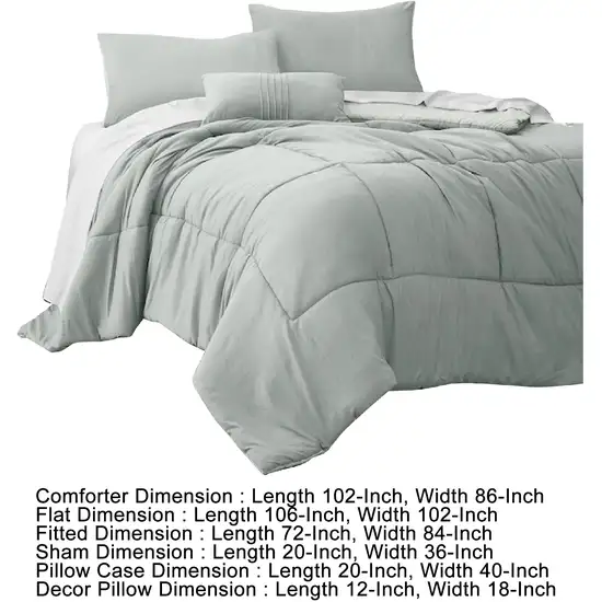 Alice 8 Piece California King Comforter Set, Light By The Urban Port Photo 5