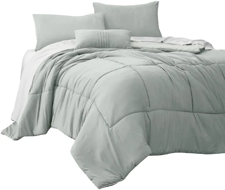 Alice 8 Piece California King Comforter Set, Light By The Urban Port Photo 1