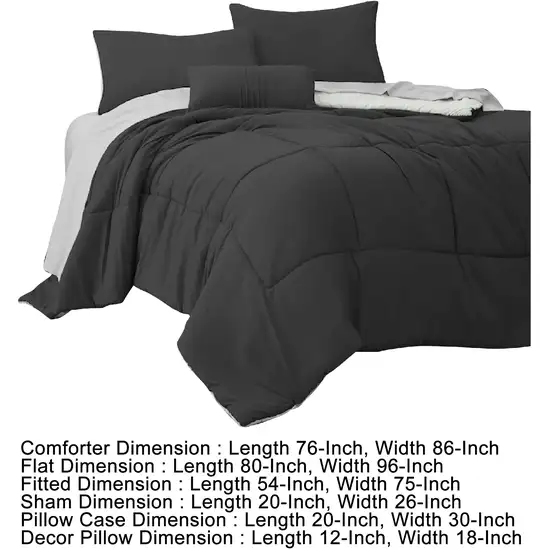 Alice 8 Piece Full Comforter Set, Soft Dark By The Urban Port Photo 5