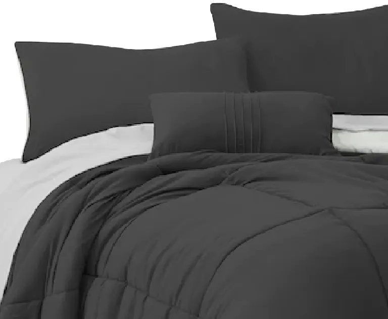 Alice 8 Piece Full Comforter Set, Soft Dark By The Urban Port Photo 2