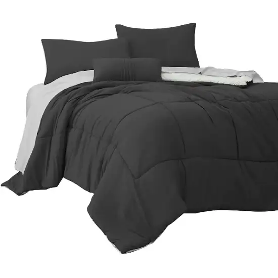 Alice 8 Piece Full Comforter Set, Soft Dark By The Urban Port Photo 1