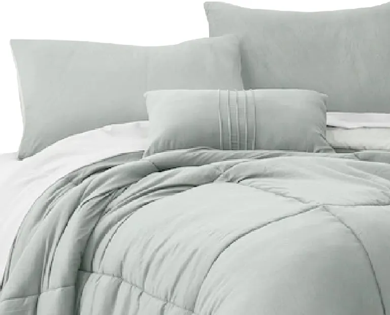 Alice 8 Piece Queen Comforter Set, Soft Light By The Urban Port Photo 4