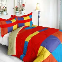 Photo of Antique Young - Quilted Patchwork Down Alternative Comforter Set (Full/Queen Size)