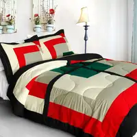 Photo of Beauty Demi - Quilted Patchwork Down Alternative Comforter Set (Twin Size)