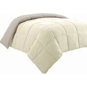 Photo of Beth Reversible Microfiber King Comforter, Squared Stitching