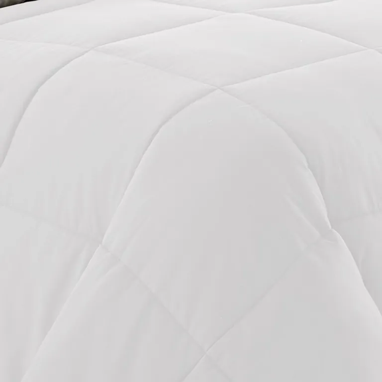 Beth Reversible Microfiber Queen Comforter, Squared Stitching Photo 3