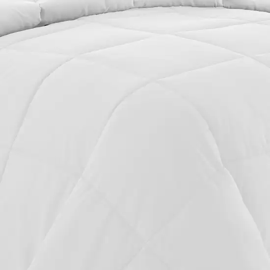 Beth Reversible Microfiber Twin Comforter, Squared Stitching Photo 3