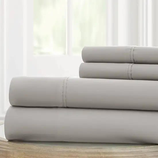 Bezons 4 Piece California King Microfiber Sheet Set with 1800 Thread Count Photo 2