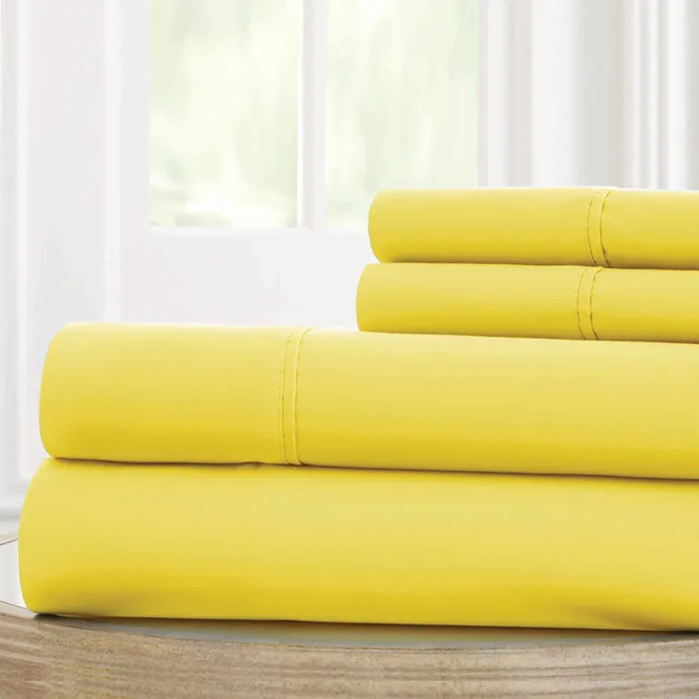 Bezons 4 Piece California King Microfiber Sheet Set with 1800 Thread Count Photo 2