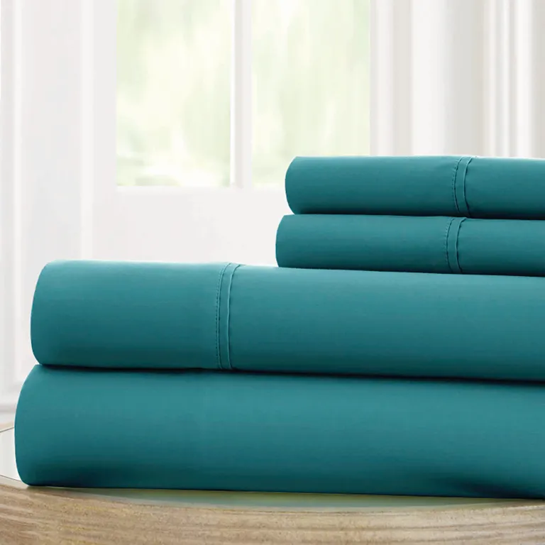 Bezons 4 Piece King Size Microfiber Sheet Set with 1800 Thread Count Photo 2