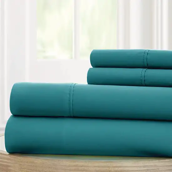 Bezons 4 Piece King Size Microfiber Sheet Set with 1800 Thread Count Photo 2