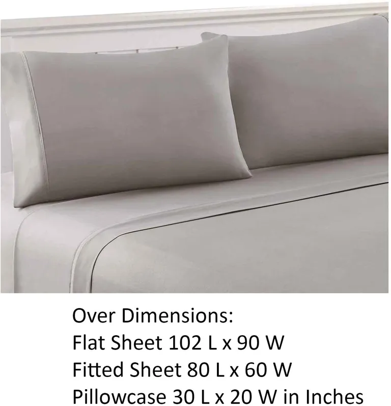 Bezons 4 Piece Queen Size Microfiber Sheet Set The Urban Port Photo 3