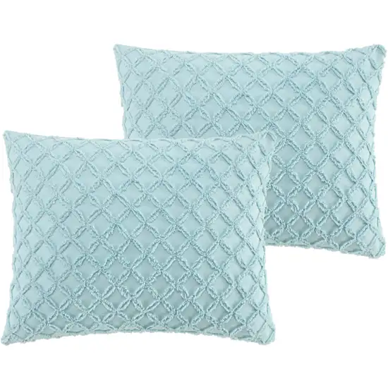 Blue King PolYester 140 Thread Count Washable Duvet Cover Set Photo 3