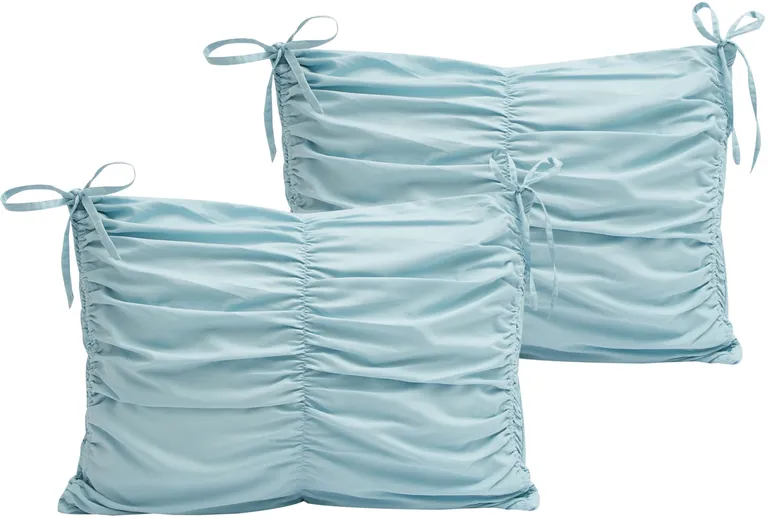 Blue King Polyester 180 Thread Count Washable Down Comforter Set Photo 3