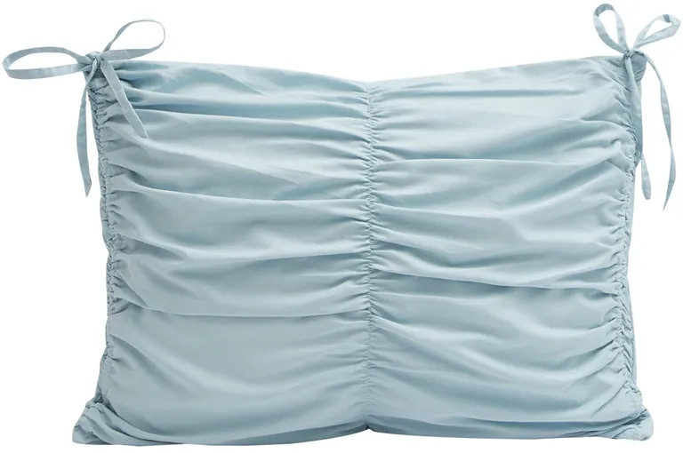 Blue Twin Polyester 180 Thread Count Washable Down Comforter Set Photo 3