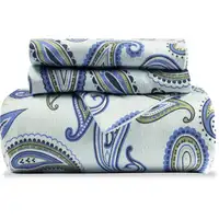 Photo of Blue and Green Cotton Blend 0 Thread Count Washable Duvet Cover Set