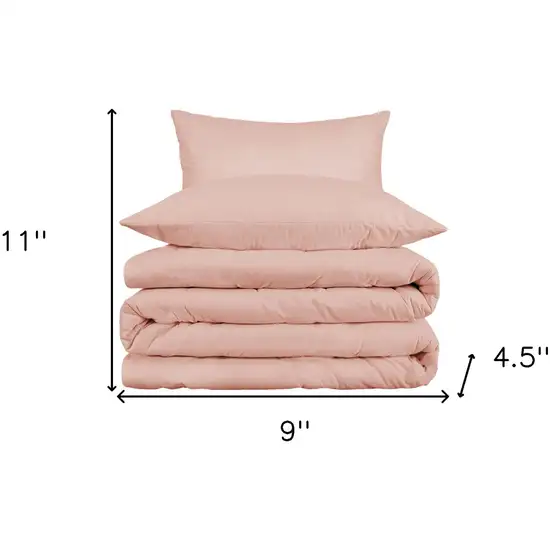 Blush King Cotton Blend 1000 Thread Count Washable Duvet Cover Set Photo 5