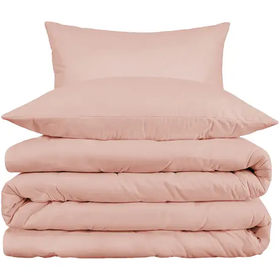 Blush King Cotton Blend 1000 Thread Count Washable Duvet Cover Set Photo 1