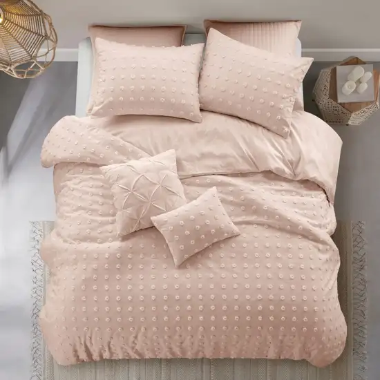 Blush King PolYester 220 Thread Count Washable Duvet Cover Set Photo 6