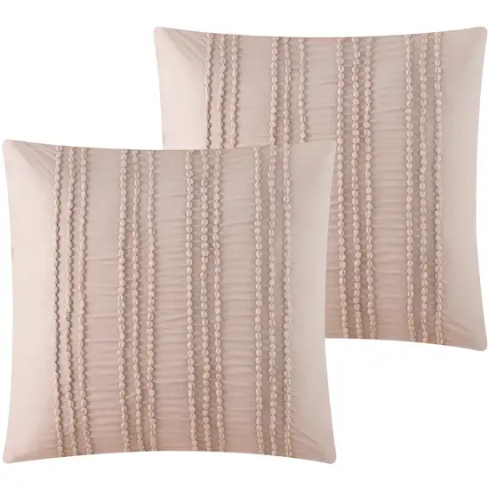 Blush King PolYester 180 Thread Count Washable Duvet Cover Set Photo 3