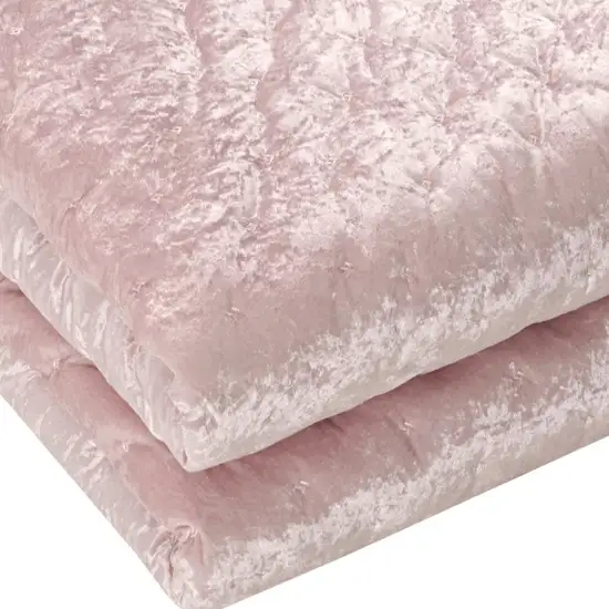 Blush King Polyester 220 Thread Count Washable Down Comforter Set Photo 5