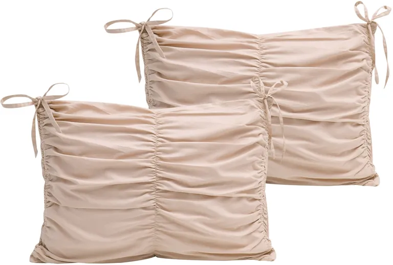 Blush Queen Polyester 180 Thread Count Washable Down Comforter Set Photo 3