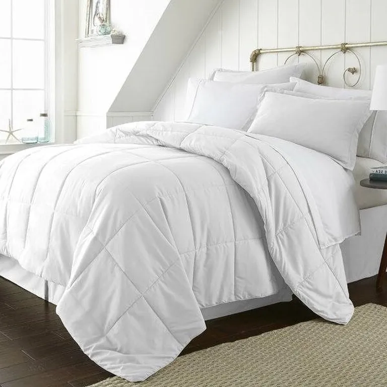 CA King size Microfiber 6-Piece Reversible Bed In A Bag Comforter Set Photo 2