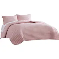 Photo of Cabe 3 Piece Queen Comforter Set, Polyester Puffer Channel Quilt