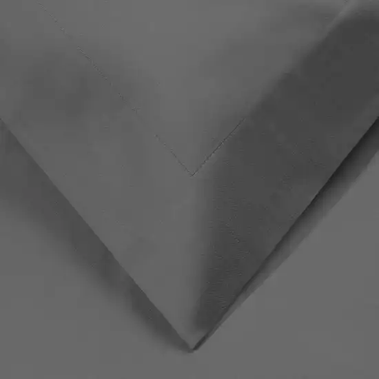 Charcoal King Cotton Blend 1200 Thread Count Washable Duvet Cover Set Photo 3
