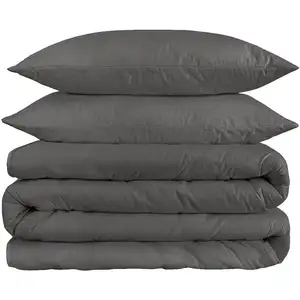 Photo of Charcoal King Cotton Blend 1200 Thread Count Washable Duvet Cover Set