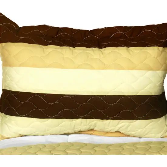 Charming Guerlain -  3PC Vermicelli-Quilted Patchwork Quilt Set (Full/Queen Size) Photo 2