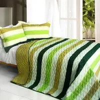 Photo of City of Glass - 3PC Patchwork Quilt Set (Full/Queen Size)