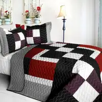 Photo of Classical Sentiment - 3PC Vermicelli - Quilted Patchwork Quilt Set (Full/Queen Size)