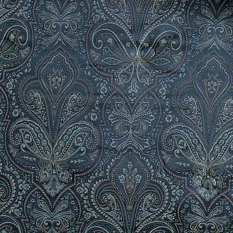 Clover 7 Piece Soft Polyester King Comforter Set, Jacquard Pattern Photo 3