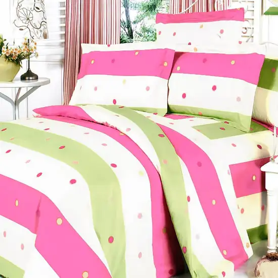 Colorful Life -  100% Cotton 3PC Mini Duvet Cover Set (Full Size) Photo 1