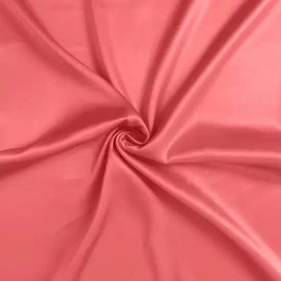 Coral Dreamy Set Of 2 Silky Satin King Pillowcases Photo 9