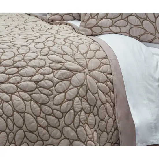 Dark Blush King 100% Cotton 300 Thread Count Machine Washable Down Alternative Comforter Photo 2