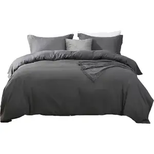 Photo of Microfiber 1400 Thread Count Machine Washable Duvet Cover Set