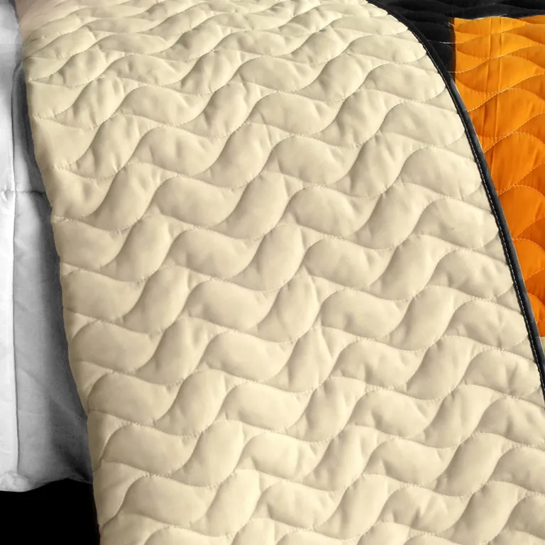 Drive Till Dawn - 3PC Vermicelli - Quilted Patchwork Quilt Set (Full/Queen Size) Photo 3