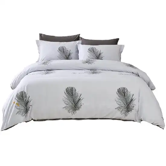 Duvet Cover Set, King size 6 Piece Cotton Bedding, Lecce - Dolce Mela Photo 1