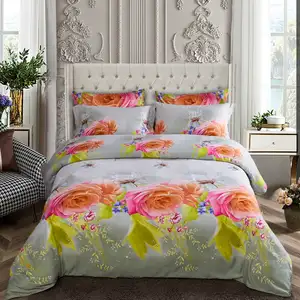 Photo of Duvet Cover Set, 6 Piece Luxury Floral Bedding, Dolce Mela DM723K