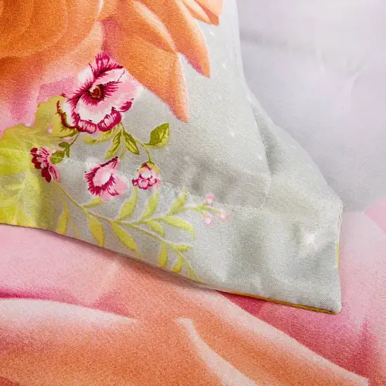 Queen Size Duvet Cover Set, 6 Piece Luxury Floral Bedding, Dolce Mela  Innocence  DM723Q Photo 10