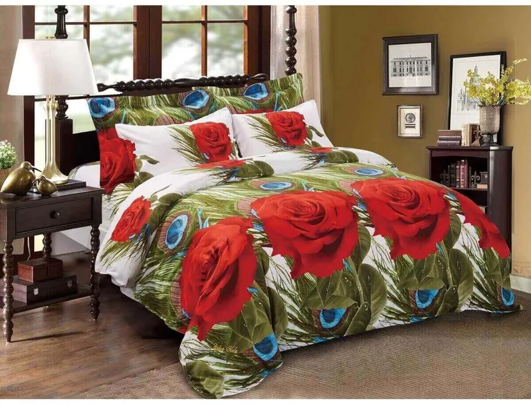 Duvet Cover Set, Size Floral Bedding, Dolce Mela - DM711K Photo 1